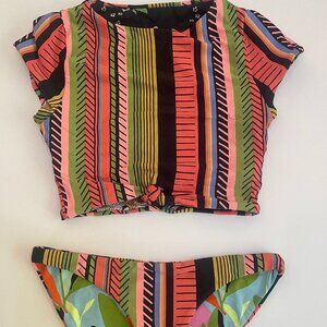 Maaji Bikini Swim Crop Top Tankini Reversible